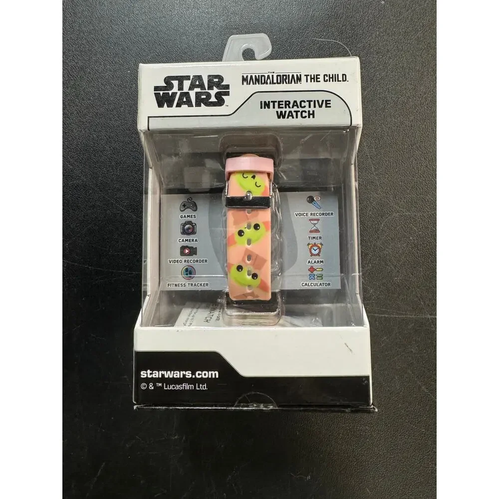 New Kids Disney Star Wars Mandalorian Pink Interactive Watch